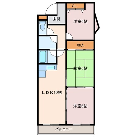 サンシティ苫小牧の物件間取画像